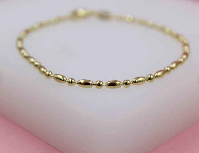 Gold Filled 2mm Ball And Bar Chain (I443)