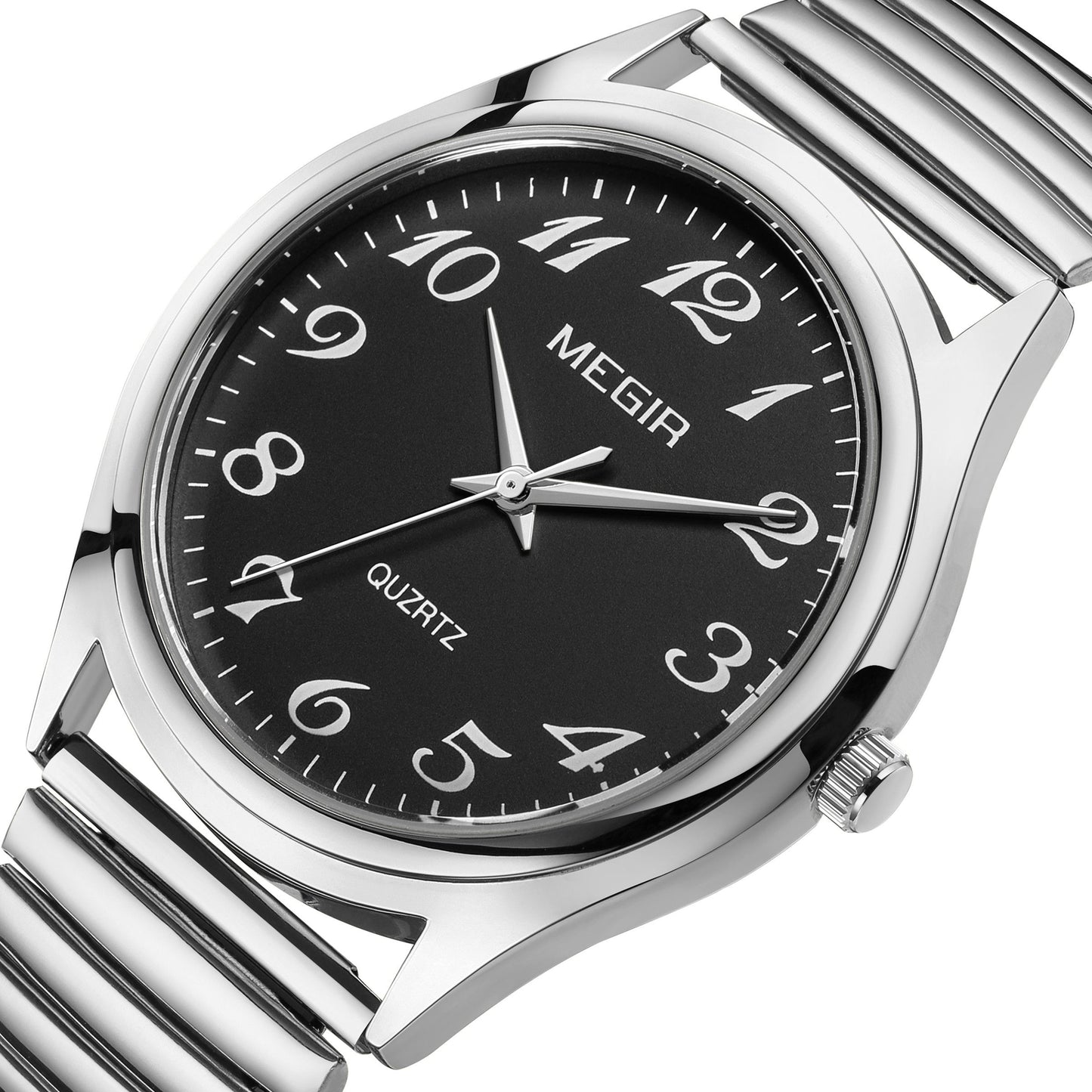 MEGIR Luxury Couple Watches Waterproof Quartz Watch for Lover Stainless Steel Men Women Wristwatches Clock Relogio Masculino 1088