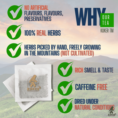 KUKER® Men's Tea 20 Tea Bags | 40g