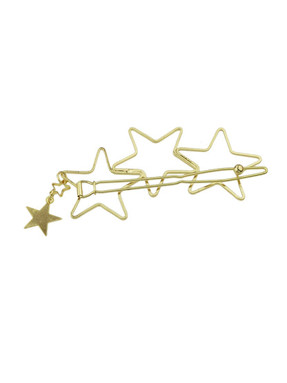 Minimalist Gold Metal Star Hair Clips Barrette Women Fashion Hair Accessories