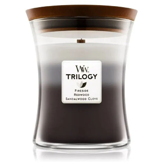 Scented Candle Woodwick Trilogy Medium Hourglass Candles