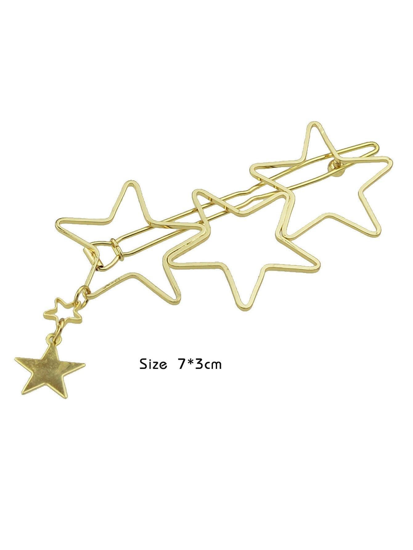 Minimalist Gold Metal Star Hair Clips Barrette Women Fashion Hair Accessories