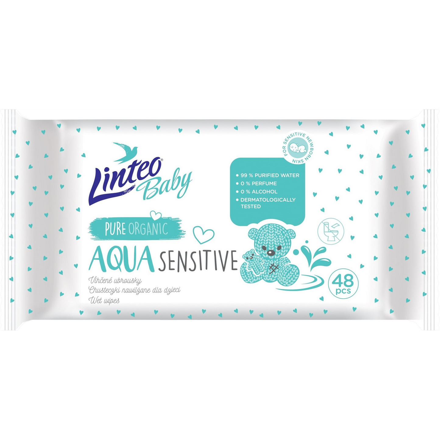 LINTEO Baby AQUA Sensitive 48 db (8595686301968)