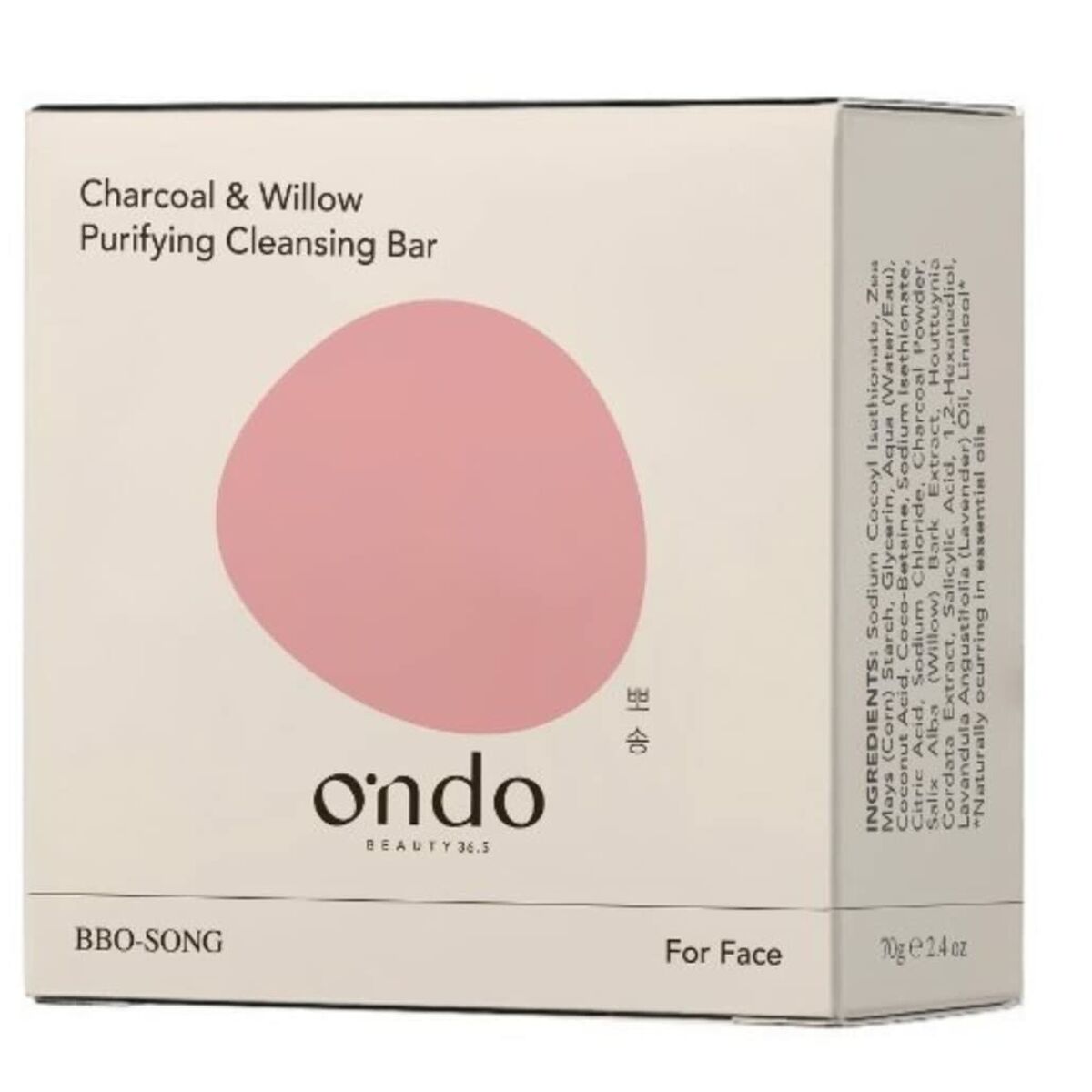 Facial Cleansing Gel Ondo Beauty 36.5 CHARCOAL & WILLOW