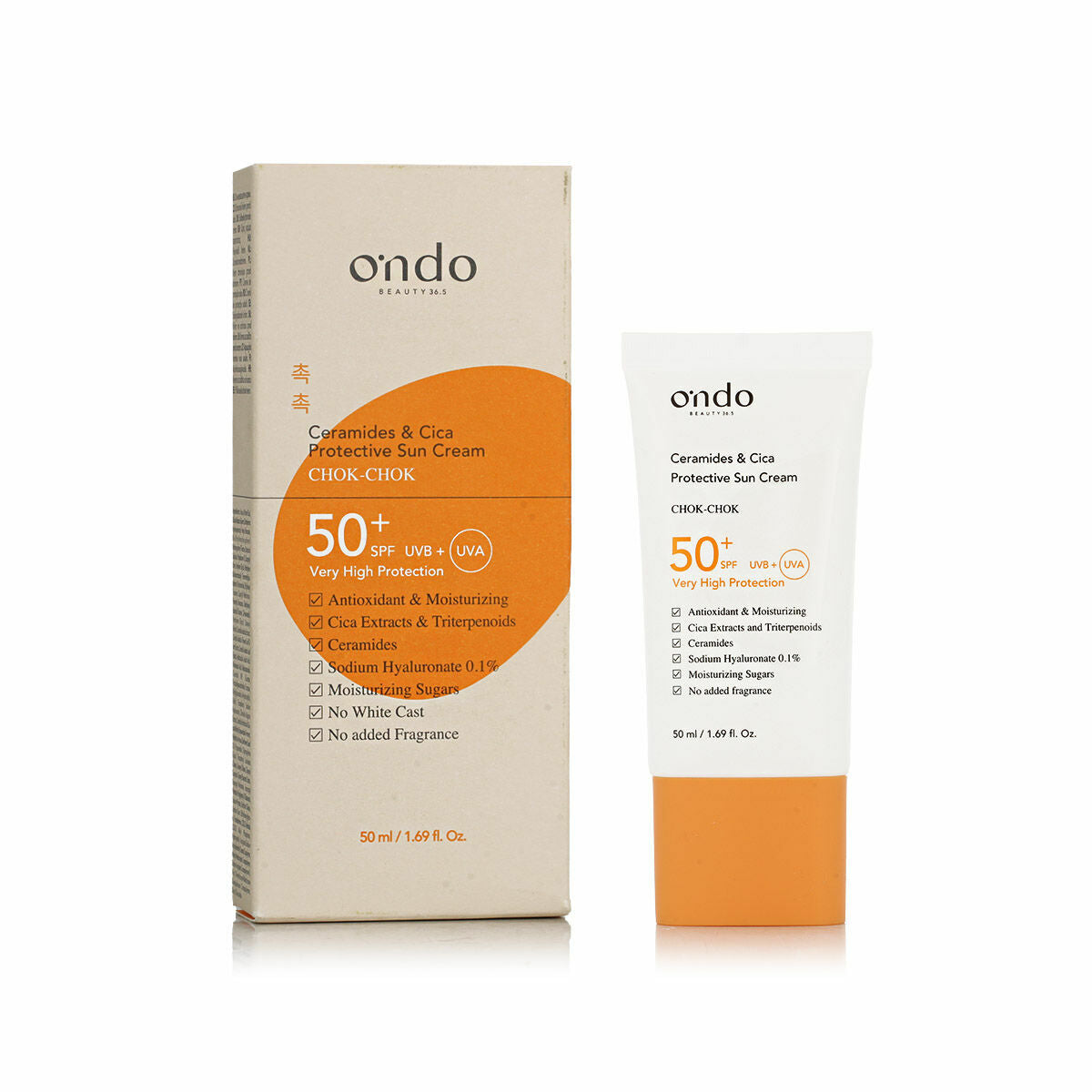 Facial Sun Cream Ondo Beauty 36.5 CERAMIDE & CICA 50 ml