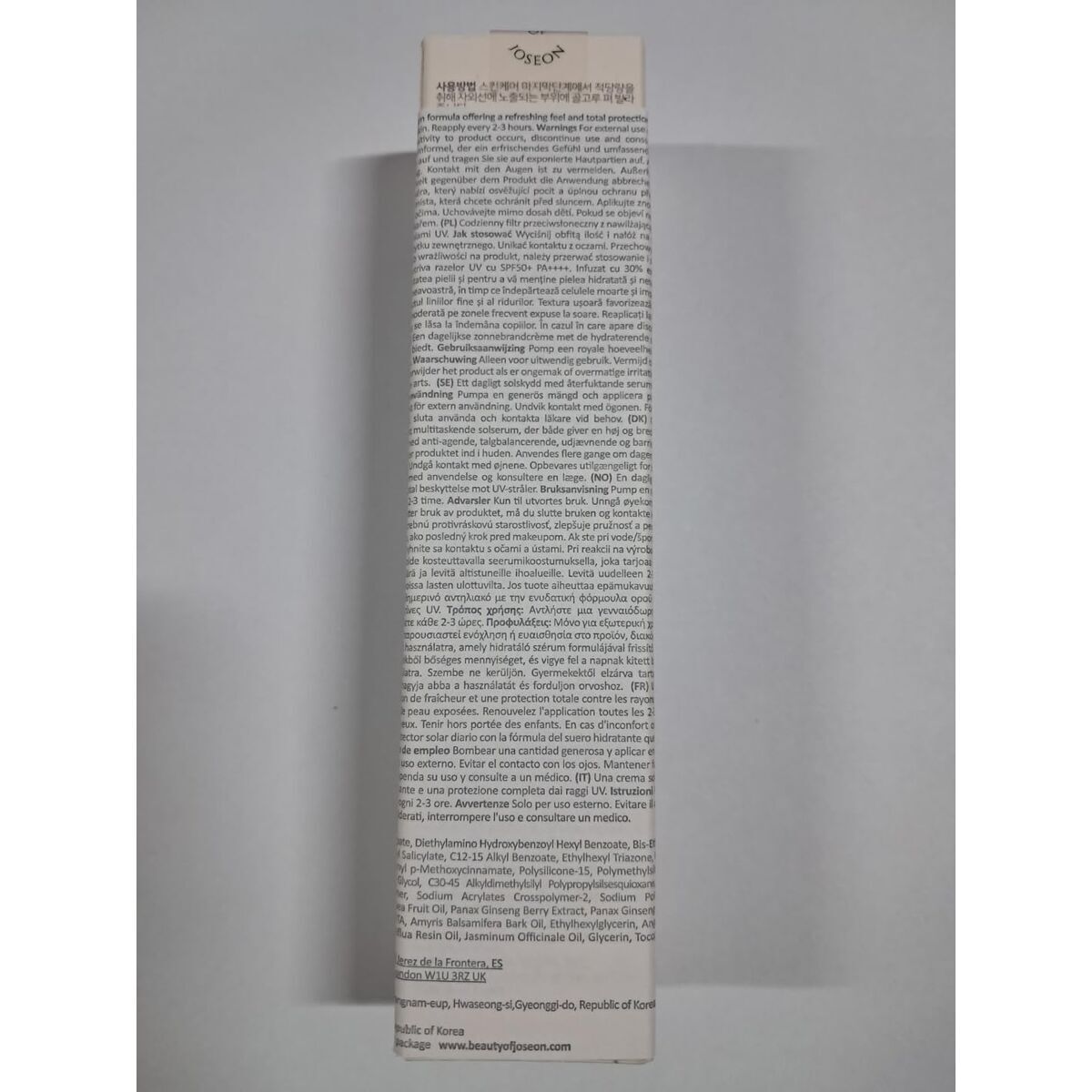 Facial Serum Beauty of Joseon GINSENG Spf 50 Spf 50+ 50 ml