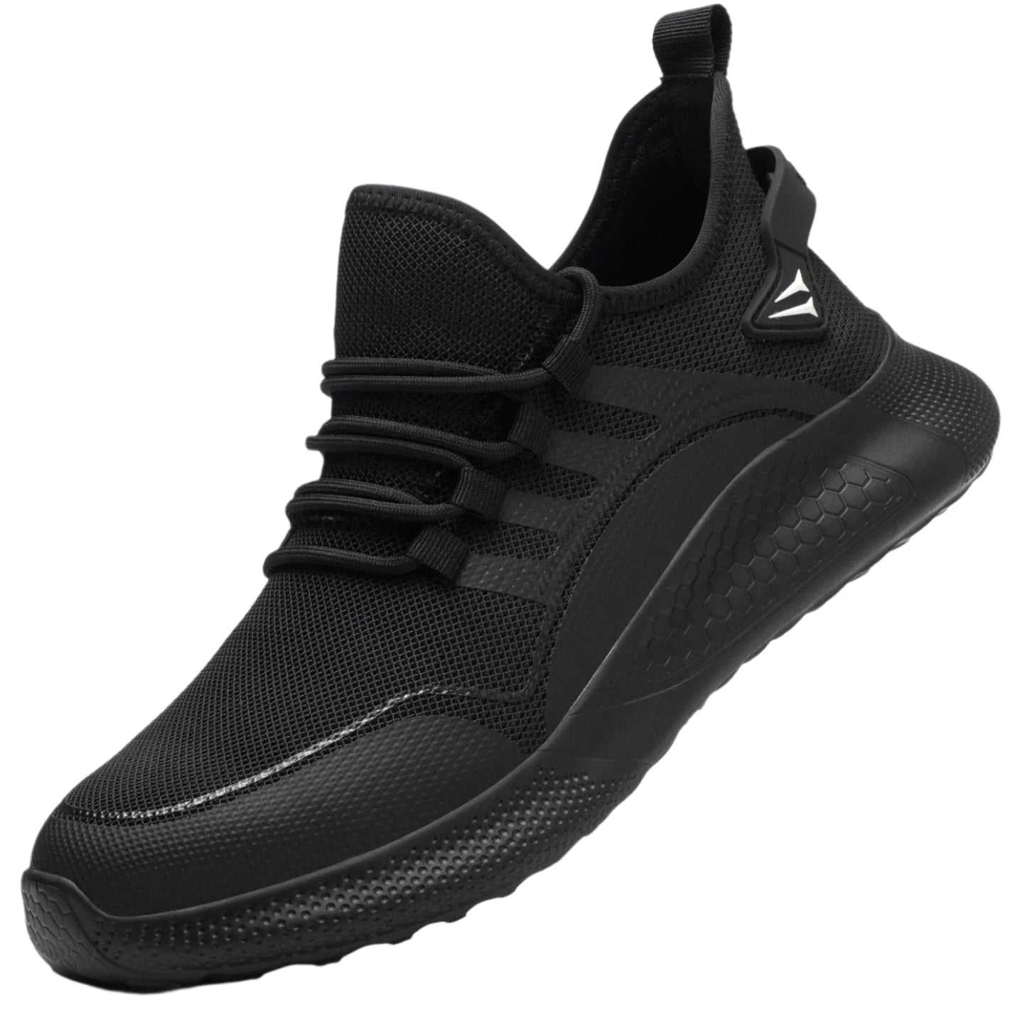 Safety Toe Work Shoes for Men Women (black)