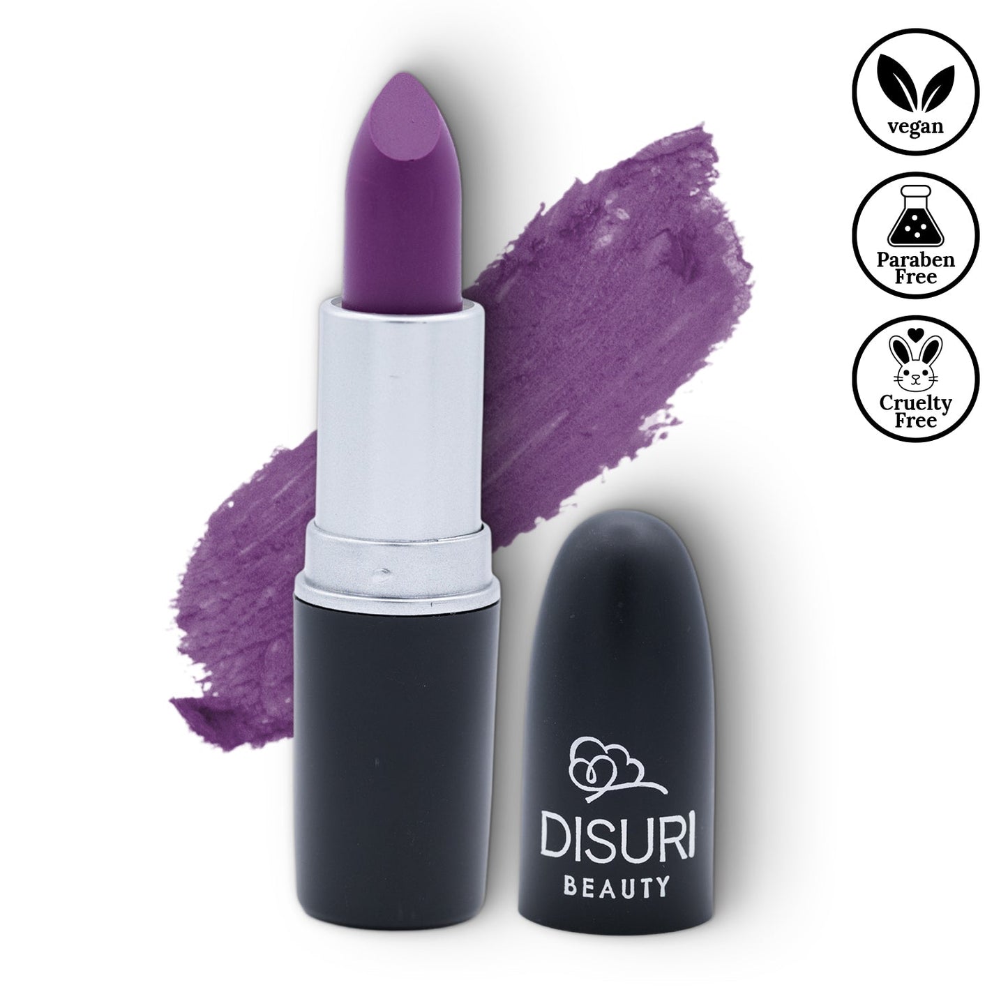 DISURI Beauty Vegan & Cruelty-Free Matte Bullet Lipstick - Amethyst Whisper #26