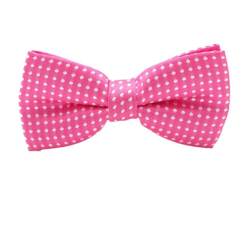 Formal Polka Dot Bow Tie Adjustable Necktie Small Size for Kids Pets Party Use