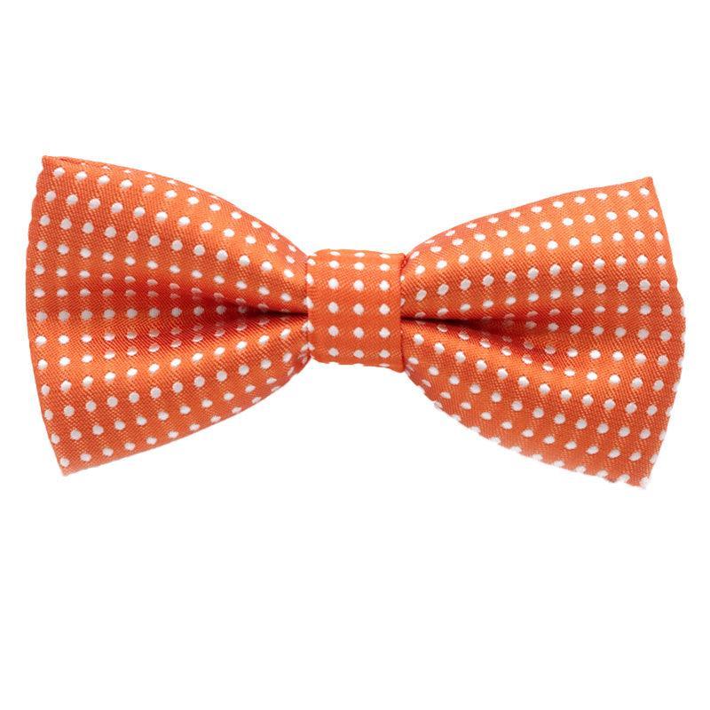 Formal Polka Dot Bow Tie Adjustable Necktie Small Size for Kids Pets Party Use