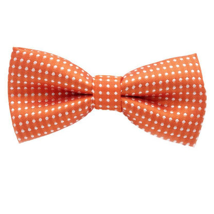 Formal Polka Dot Bow Tie Adjustable Necktie Small Size for Kids Pets Party Use