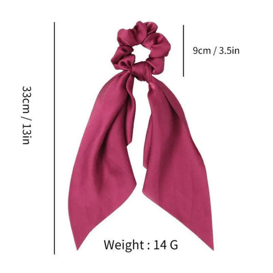 Chiffon Ponytail Scarf Bow Elastic Hair Rope Tie Scrunchies Ribbon Hair Bands