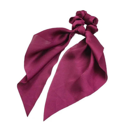 Chiffon Ponytail Scarf Bow Elastic Hair Rope Tie Scrunchies Ribbon Hair Bands