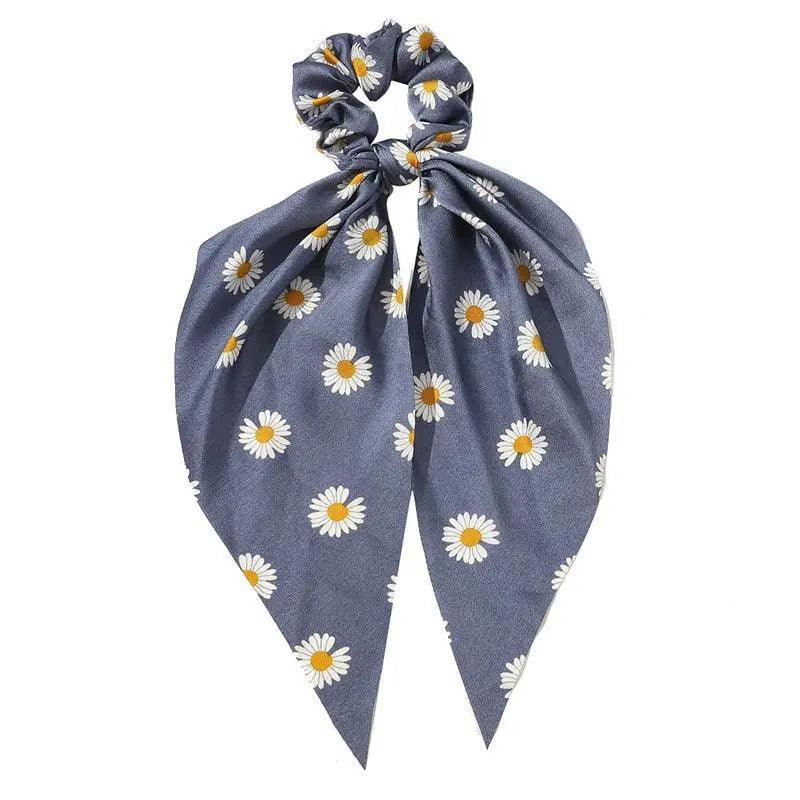 Chiffon Ponytail Scarf Bow Elastic Hair Rope Tie Scrunchies Ribbon Hair Bands