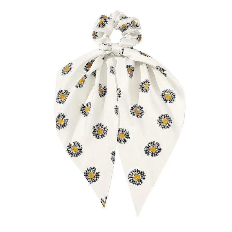 Chiffon Ponytail Scarf Bow Elastic Hair Rope Tie Scrunchies Ribbon Hair Bands