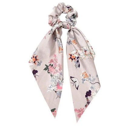 Chiffon Ponytail Scarf Bow Elastic Hair Rope Tie Scrunchies Ribbon Hair Bands