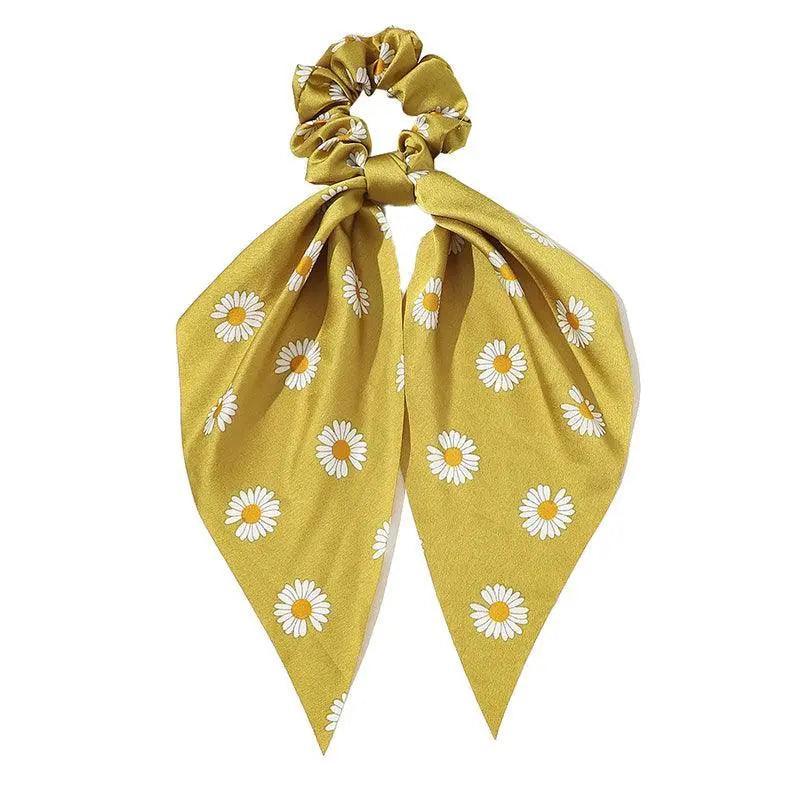 Chiffon Ponytail Scarf Bow Elastic Hair Rope Tie Scrunchies Ribbon Hair Bands