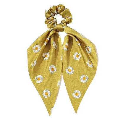 Chiffon Ponytail Scarf Bow Elastic Hair Rope Tie Scrunchies Ribbon Hair Bands