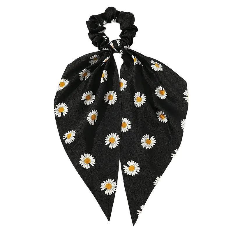 Chiffon Ponytail Scarf Bow Elastic Hair Rope Tie Scrunchies Ribbon Hair Bands