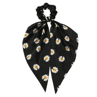 Chiffon Ponytail Scarf Bow Elastic Hair Rope Tie Scrunchies Ribbon Hair Bands