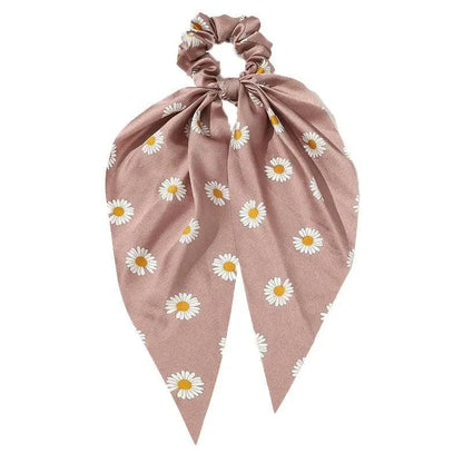 Chiffon Ponytail Scarf Bow Elastic Hair Rope Tie Scrunchies Ribbon Hair Bands