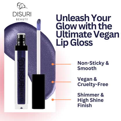 DISURI Beauty Shimmer Lip Gloss - Moonlight Kiss