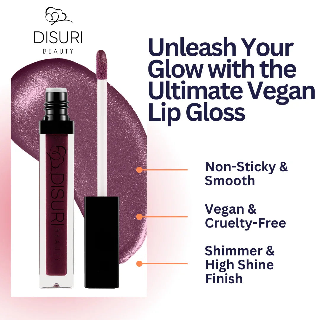 DISURI Beauty Shimmer Lip Gloss - Napa Valley