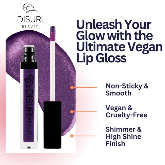 DISURI Beauty Shimmer Lip Gloss - Shar