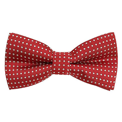 Formal Polka Dot Bow Tie Adjustable Necktie Small Size for Kids Pets Party Use