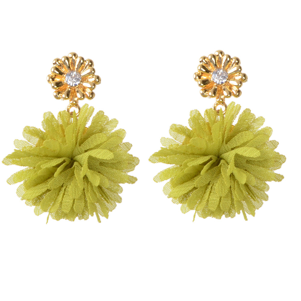 Lovely Jewellery Colorful Flower Drop Dangle Earrings Stunning Women Accessories