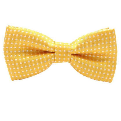 Formal Polka Dot Bow Tie Adjustable Necktie Small Size for Kids Pets Party Use