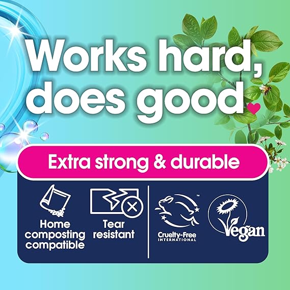 EcoZone Small Bin Bags 10 Litre (Compostable, 22 bags per roll)