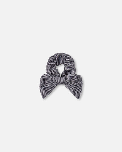 Hair Elastic With Bow Sparkling Black