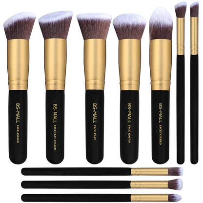Gold Makeup Brushes Set