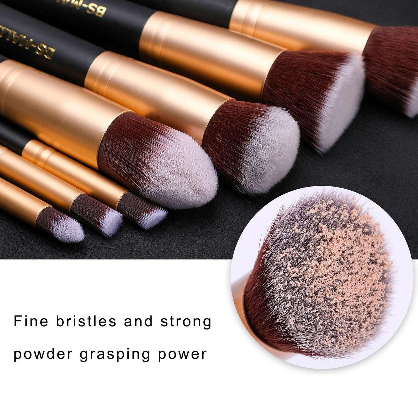 Gold Makeup Brushes Set