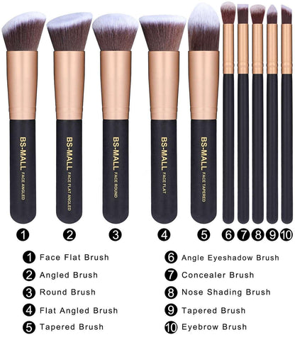 Gold Makeup Brushes Set