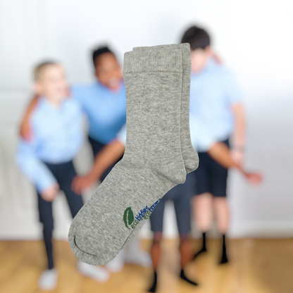 GREY SCHOOL SOCKS - KIDS (PLAIN SOCKS)