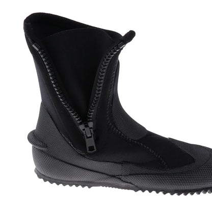 5mm Neoprene Dive Boots - High Cut Zipper Wetsuit Boots