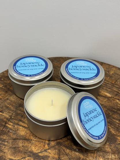Japanese Honeysuckle Soy Candle  - Essential Oil Candles