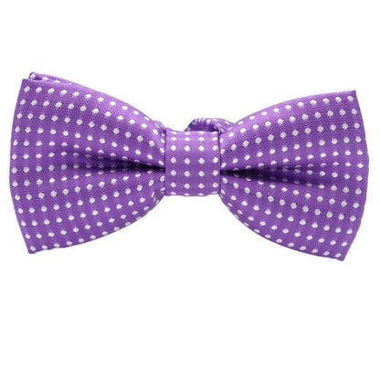 Formal Polka Dot Bow Tie Adjustable Necktie Small Size for Kids Pets Party Use