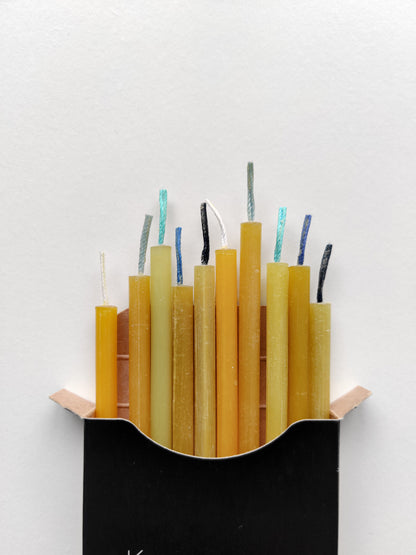 Beeswax Birthday Candles