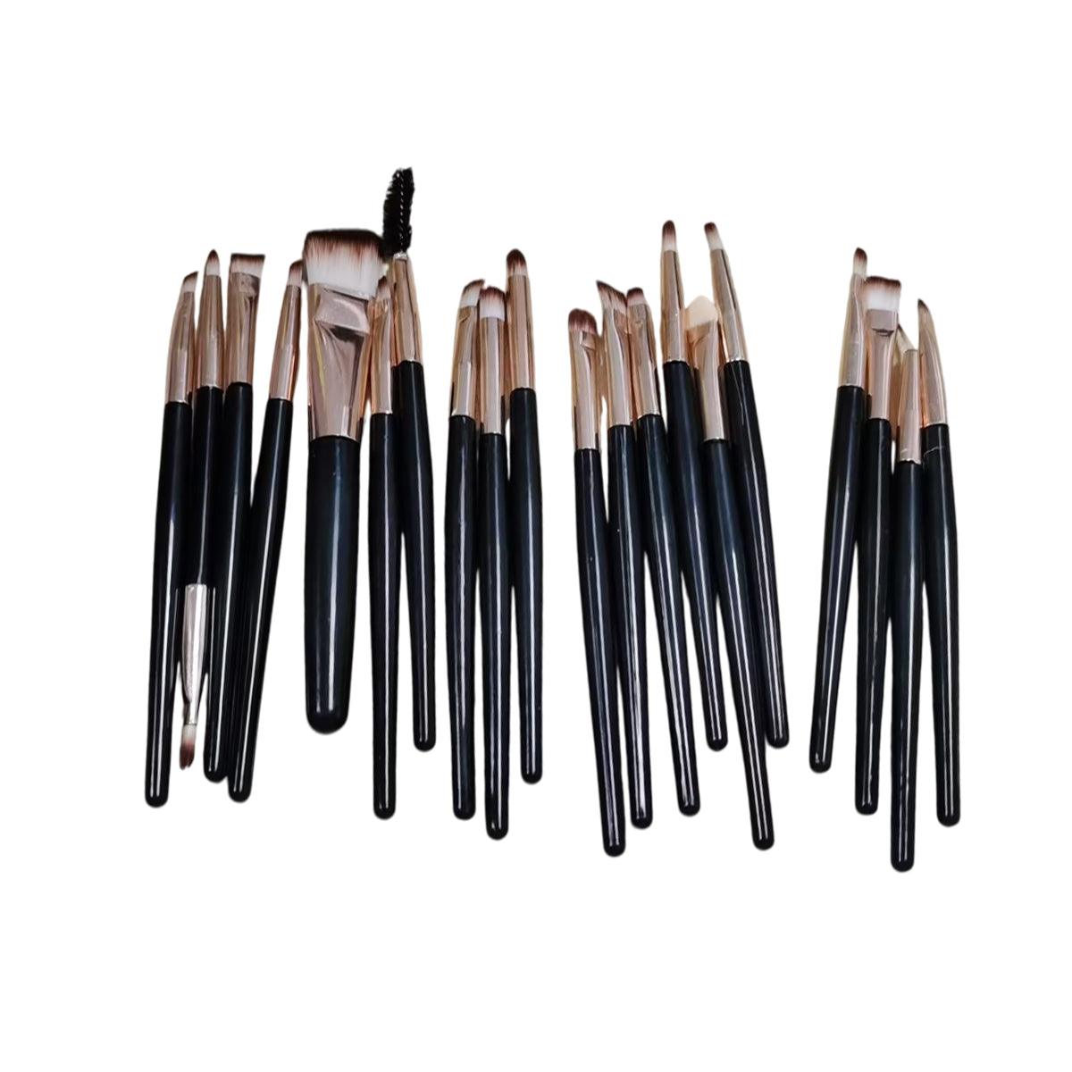 20 Pcs Makeup Brush Set Eyeshadow Eyebrow Powder Foundation Contour Lip Brushes