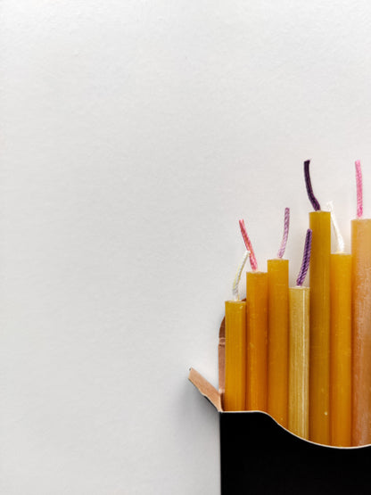 Beeswax Birthday Candles