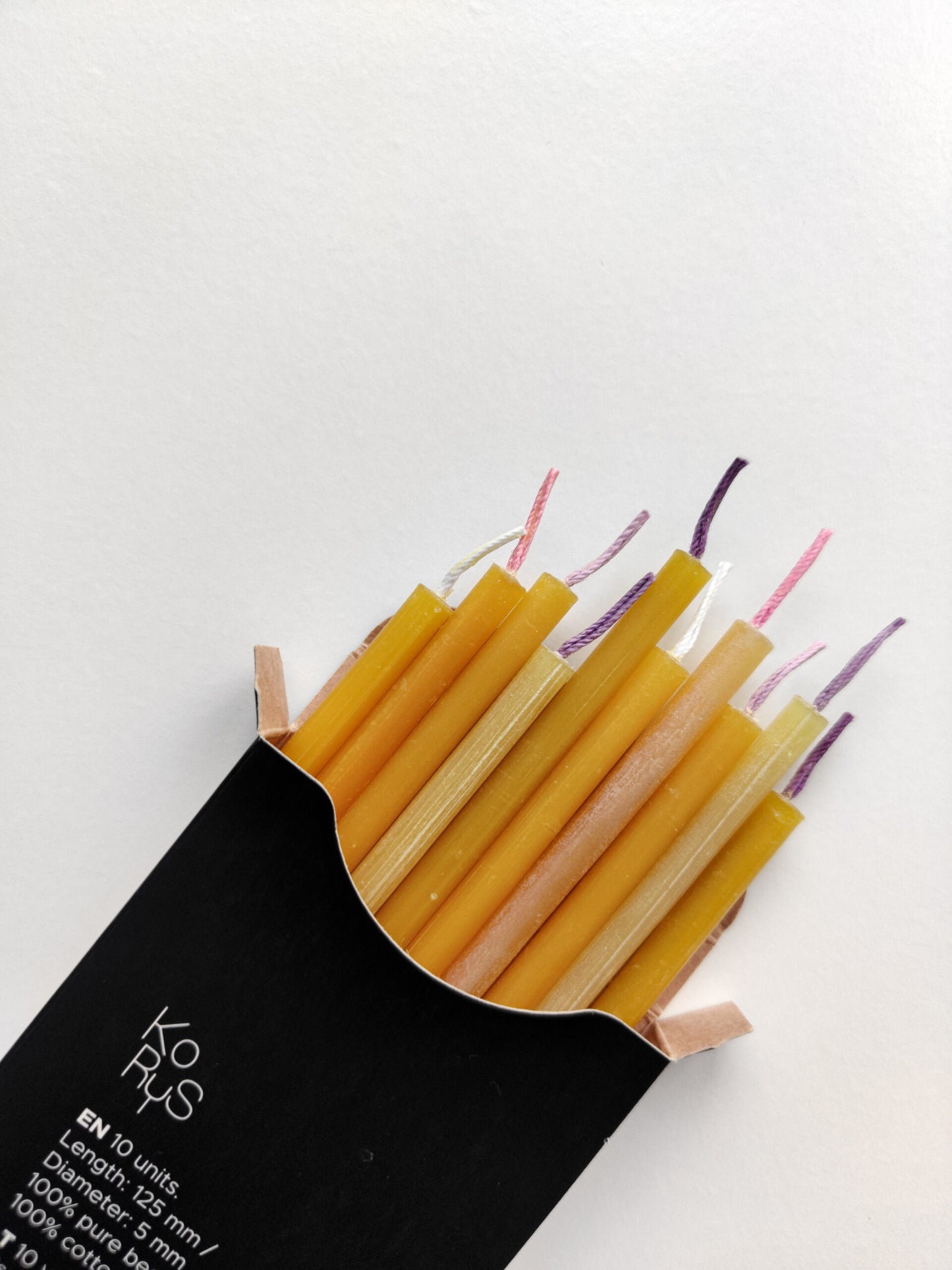 Beeswax Birthday Candles