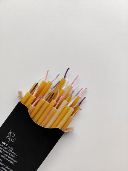 Beeswax Birthday Candles