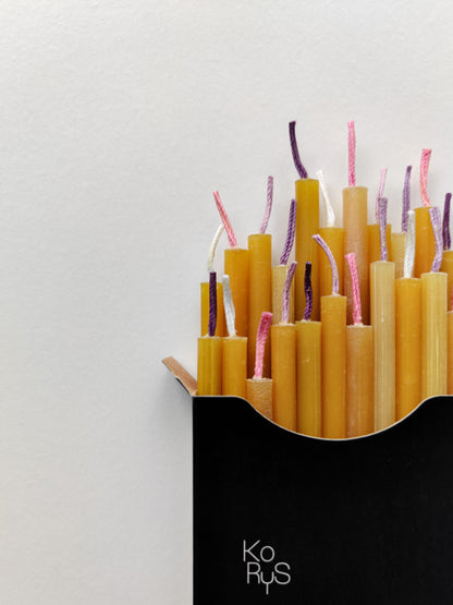 Beeswax Birthday Candles