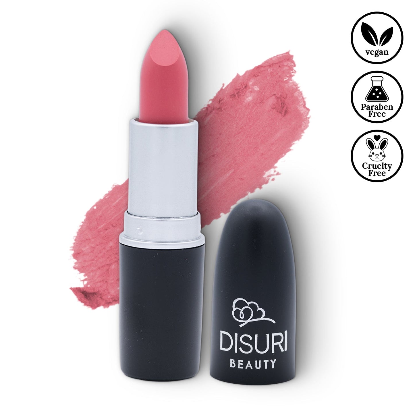 DISURI Beauty Vegan & Cruelty-Free Matte Bullet Lipstick - Petal Kiss #20