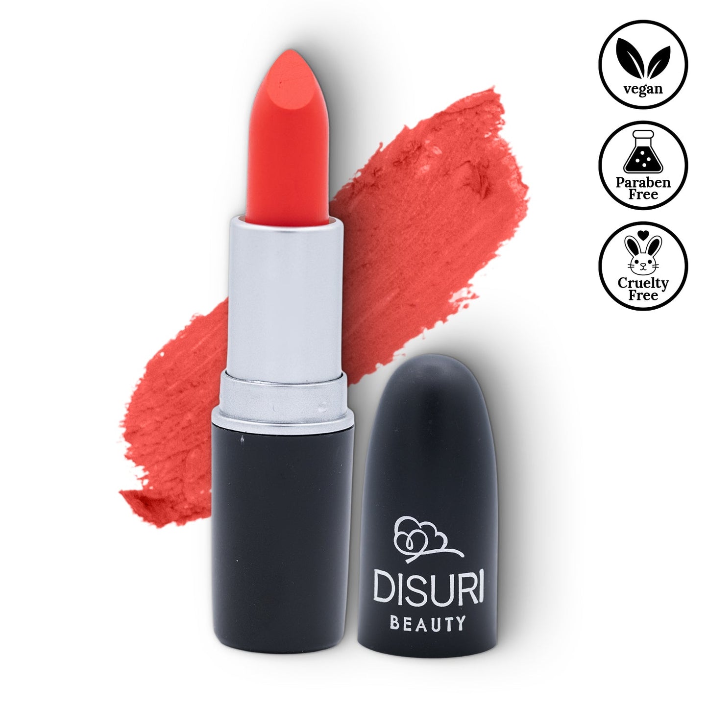 DISURI Beauty Vegan & Cruelty-Free Matte Bullet Lipstick - Power Play #01