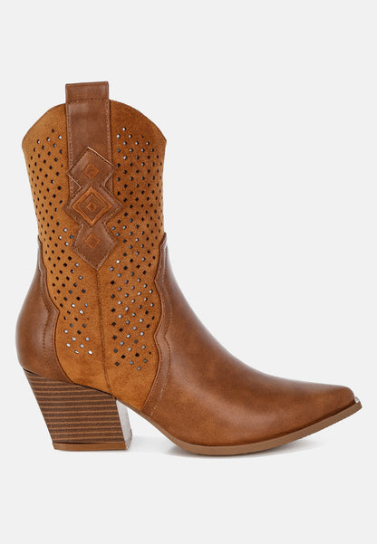 Prosia Woven Cowboy Boots