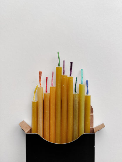 Beeswax Birthday Candles
